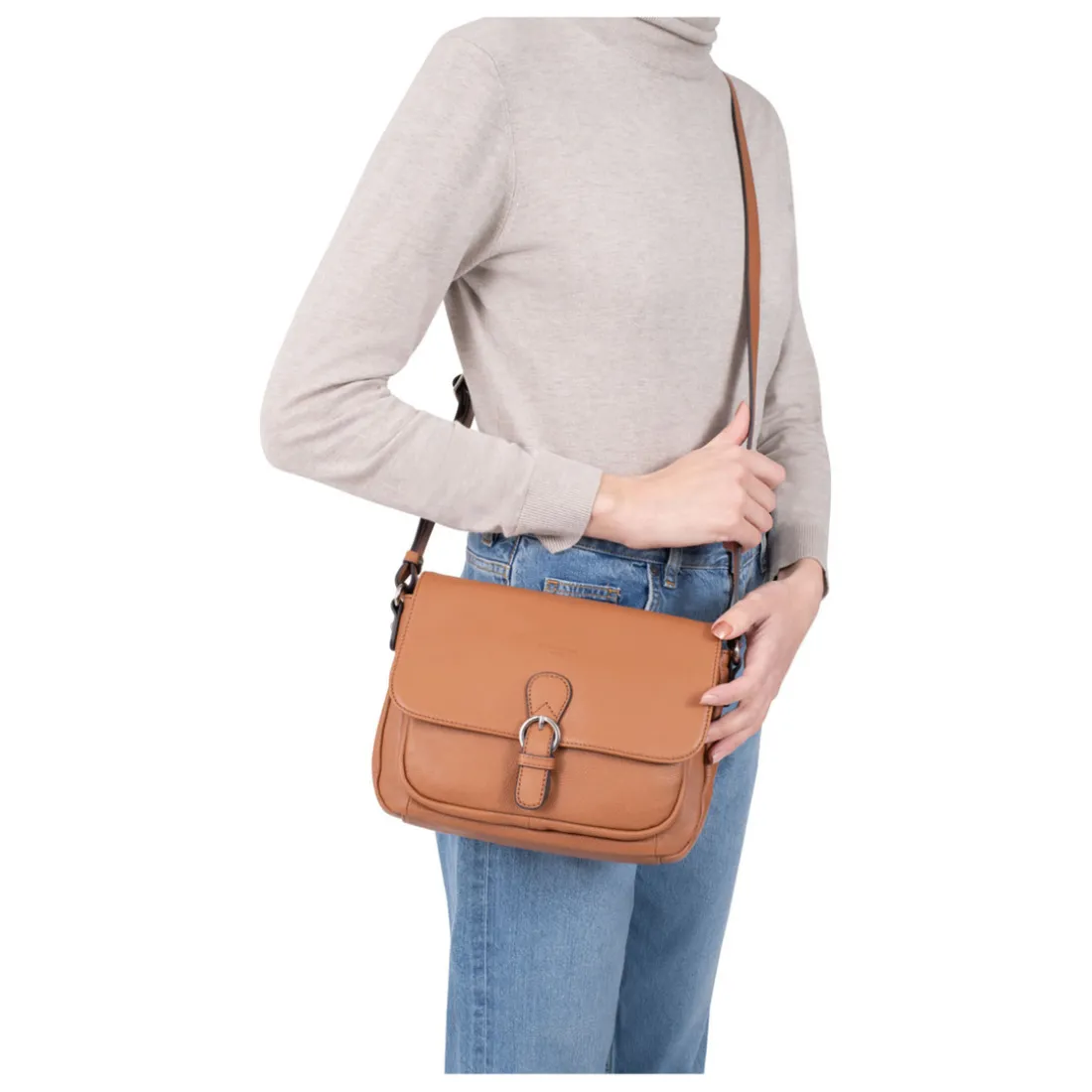 Sac porté travers Cuir CONFORT Marine Iris