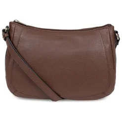 Sac porté travers Cuir CONFORT Chocolat Alia