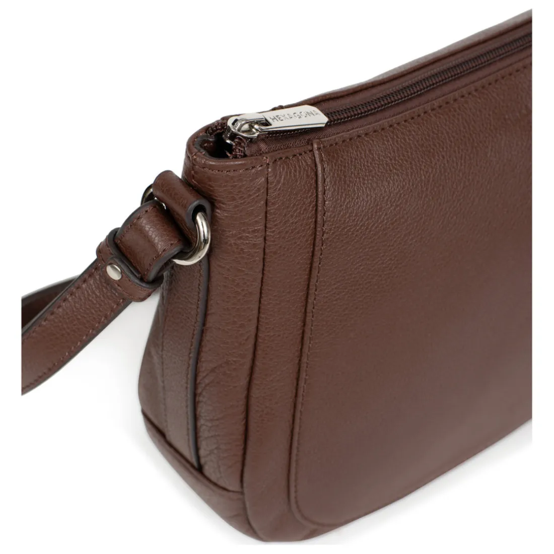Sac porté travers Cuir CONFORT Chocolat Alia