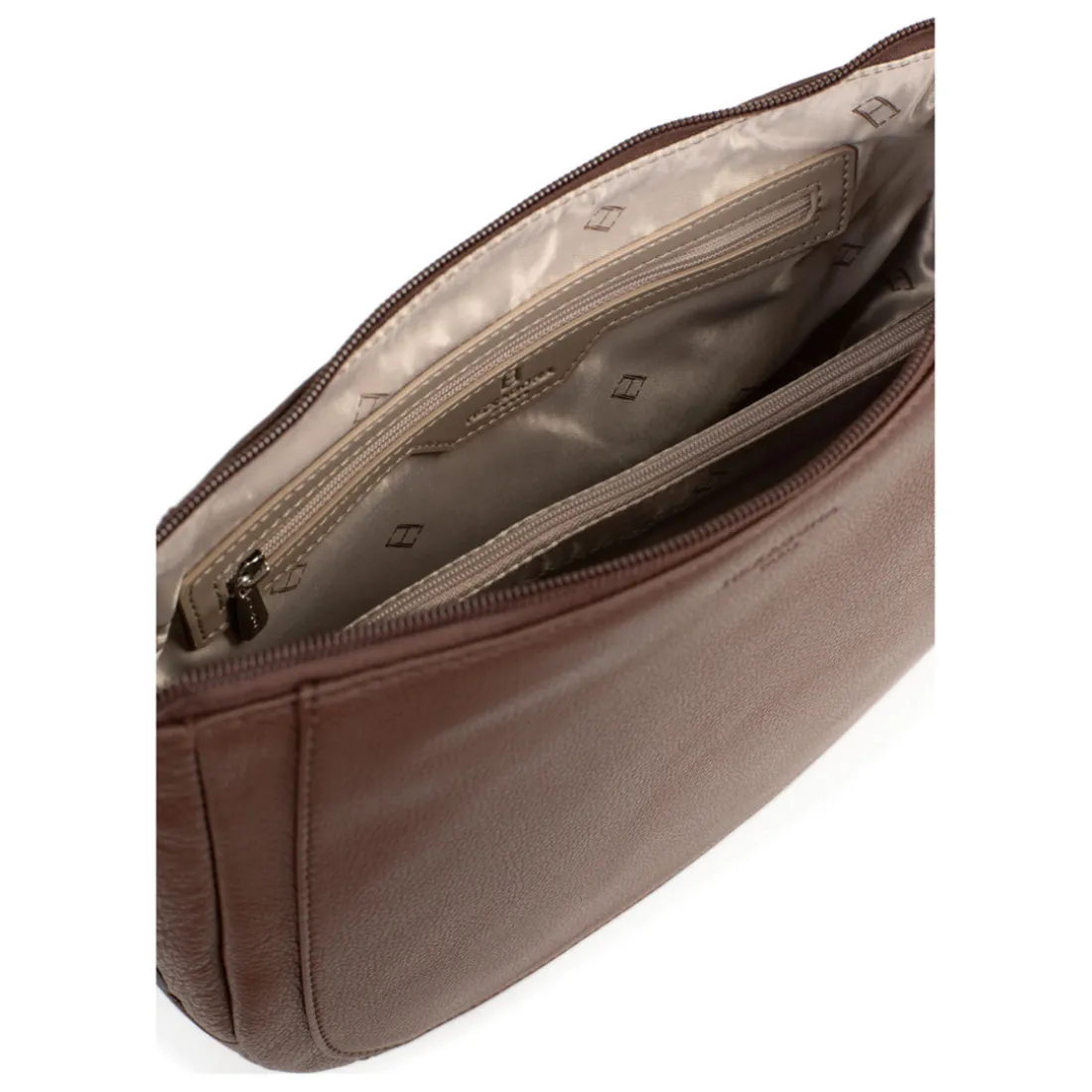 Sac porté travers Cuir CONFORT Chocolat Alia