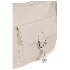 Sac porté travers ivoire en cuir