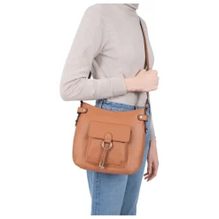 Sac porté travers ivoire en cuir
