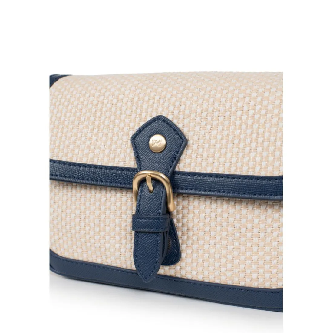 Sac porté travers JUDY Beige/Marine Demi