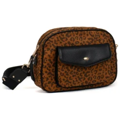 Sac porté travers LEONIE Imprimé Fauve Opal