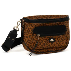 Sac porté travers LEONIE Imprimé Fauve Lana