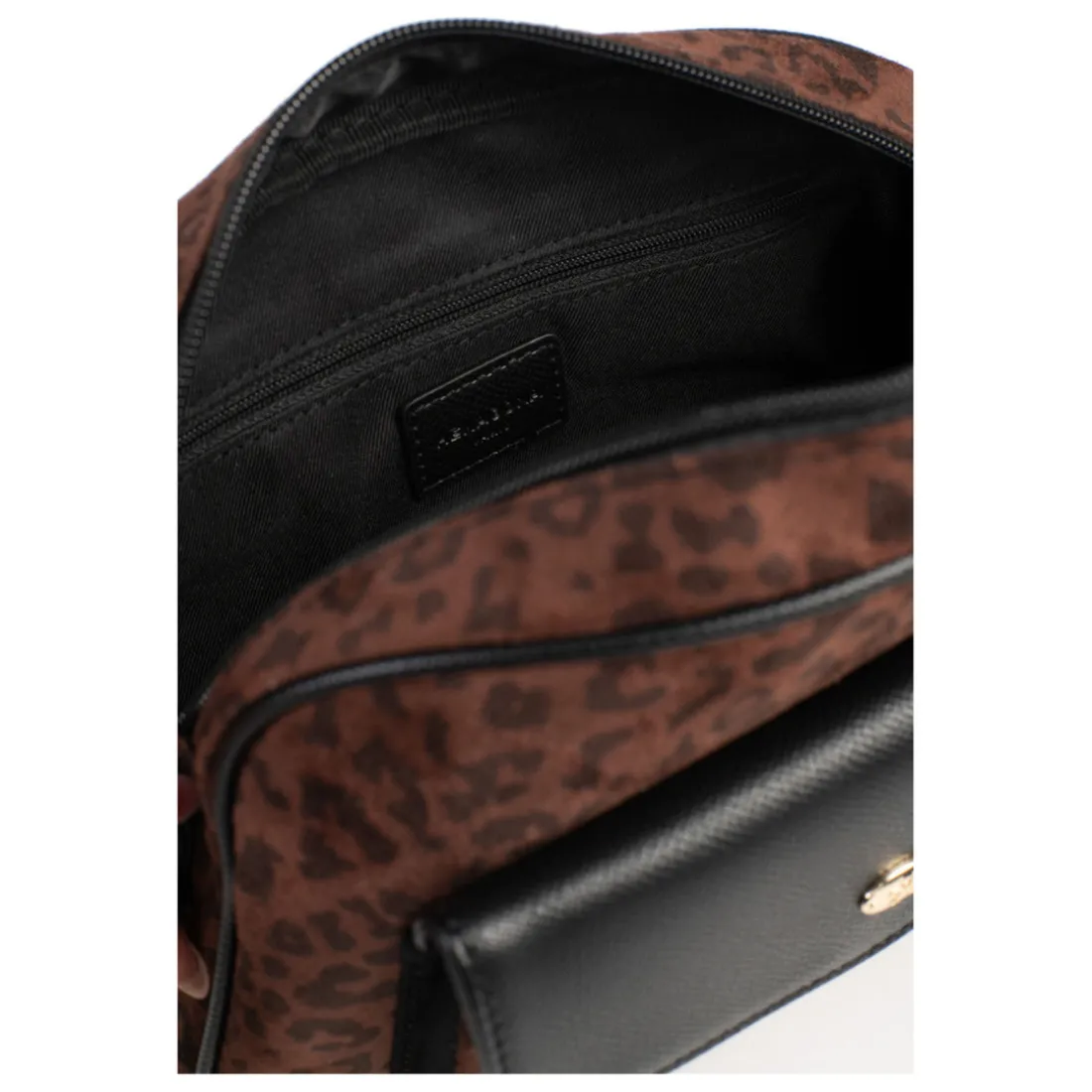 Sac porté travers LEONIE Imprimé Chocolat Elia