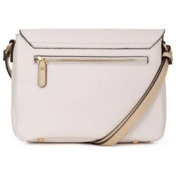 Sac porté travers ÉLÉNA Ivoire/Nude Rhea