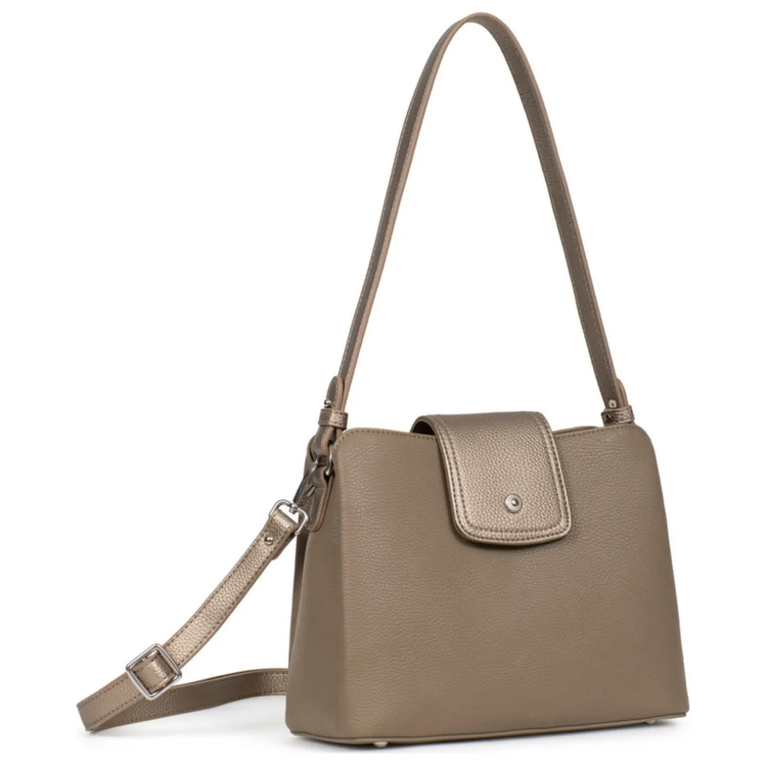 Sac porté travers MAYA Écorce/Bronze Lola
