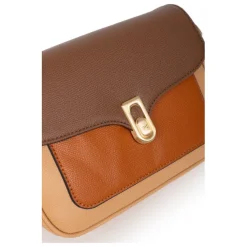 Sac porté travers MERLINE Chocolat/Multicolore Noor