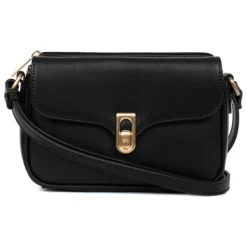 Sac porté travers MERLINE Noir Élise Alice