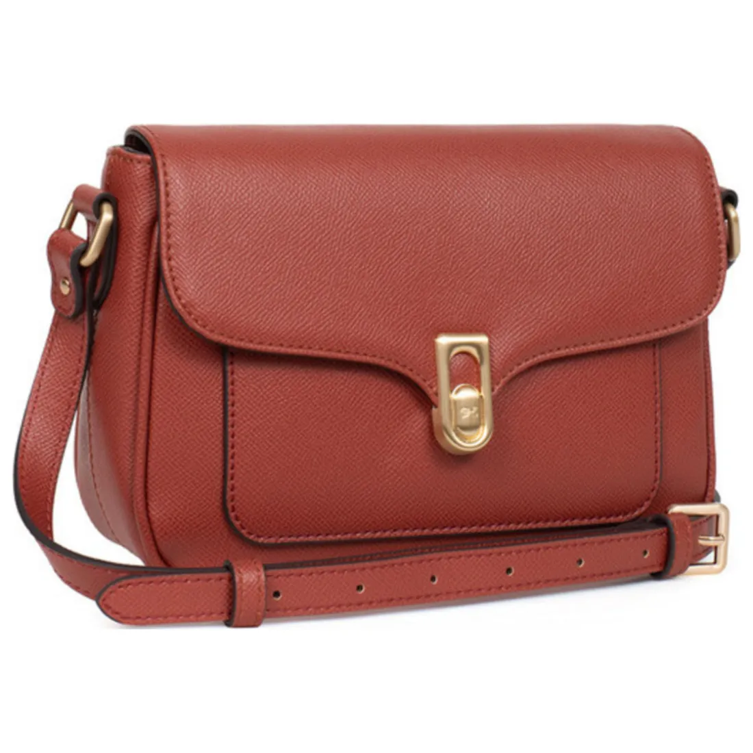 Sac porté travers MERLINE Brique Ora