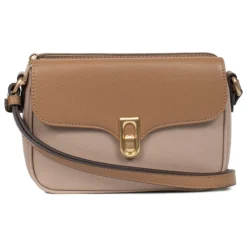 Sac porté travers MERLINE Écorce/Taupe Gigi