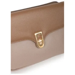 Sac porté travers MERLINE Écorce/Taupe Gigi