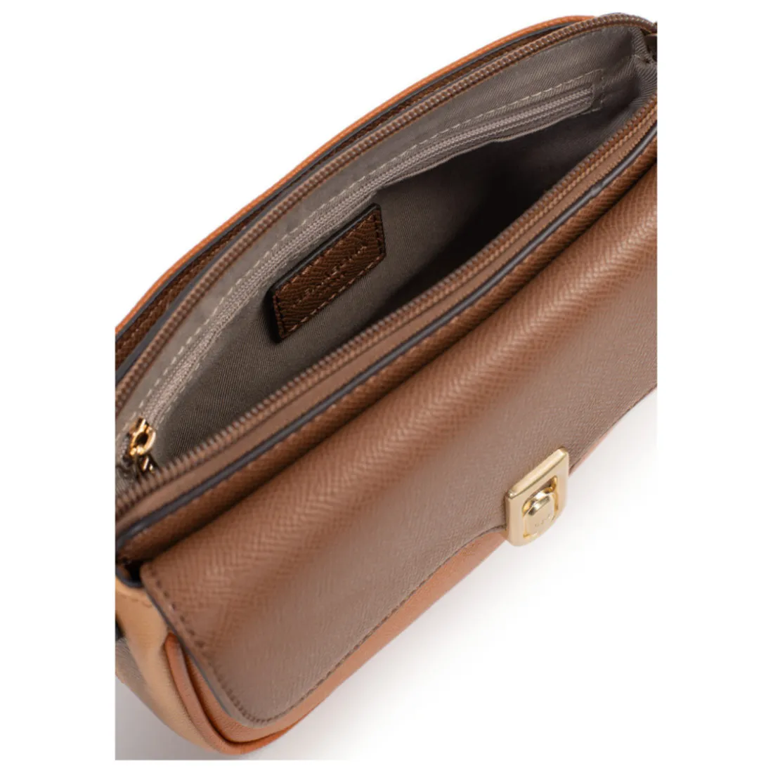 Sac porté travers MERLINE Chocolat/Multicolore Lara
