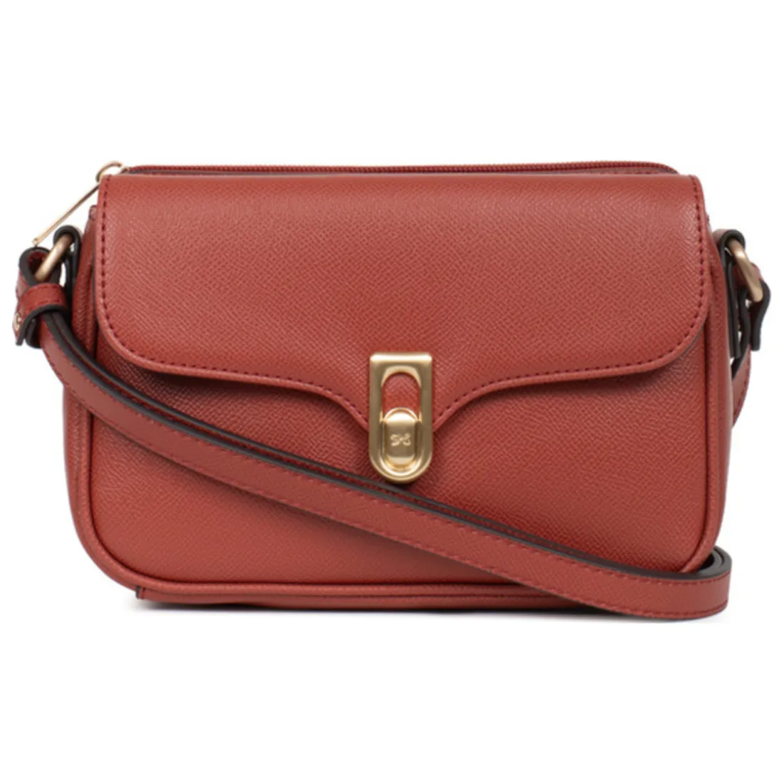 Sac porté travers MERLINE Brique Mila