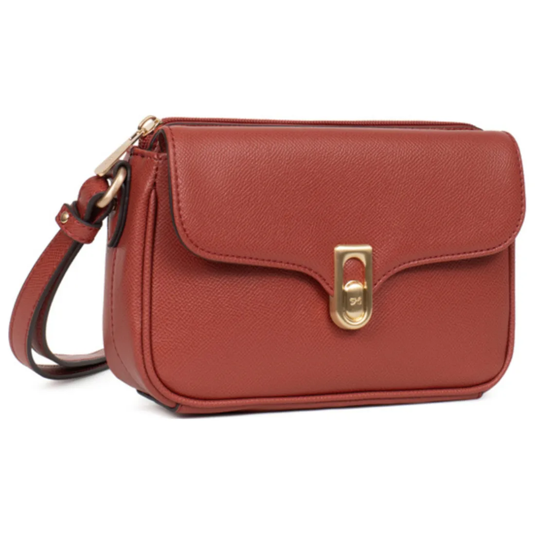 Sac porté travers MERLINE Brique Mila