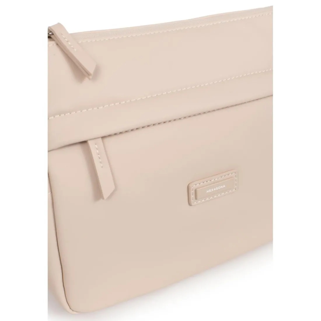 Sac porté travers NAMI Ivoire Fern rose clair