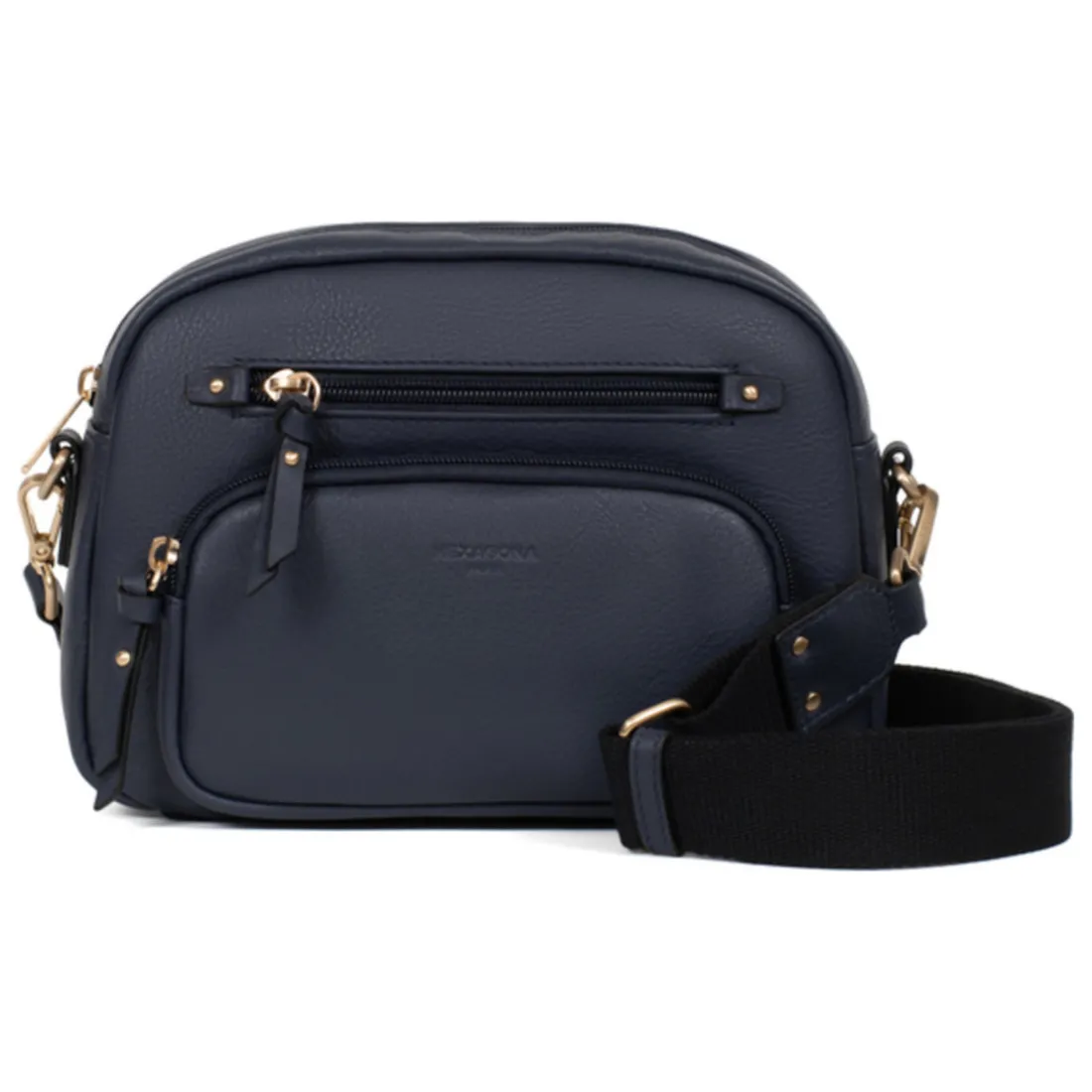 Sac porté travers TAIMA Bleu nuit en cuir Fleur