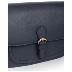 Sac porté travers TAIMA Bleu nuit en cuir Beth