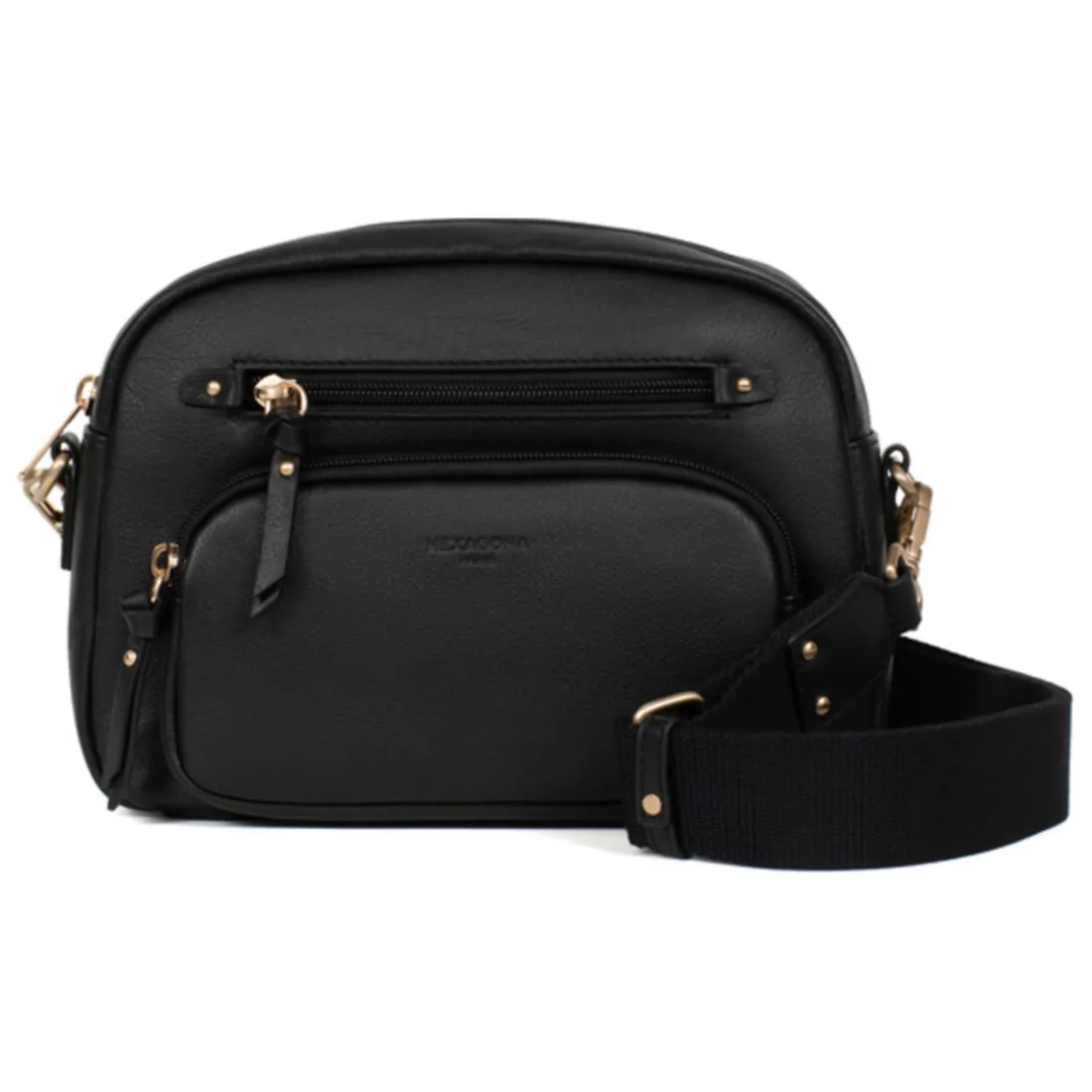 Sac porté travers TAIMA Noir en cuir Ria