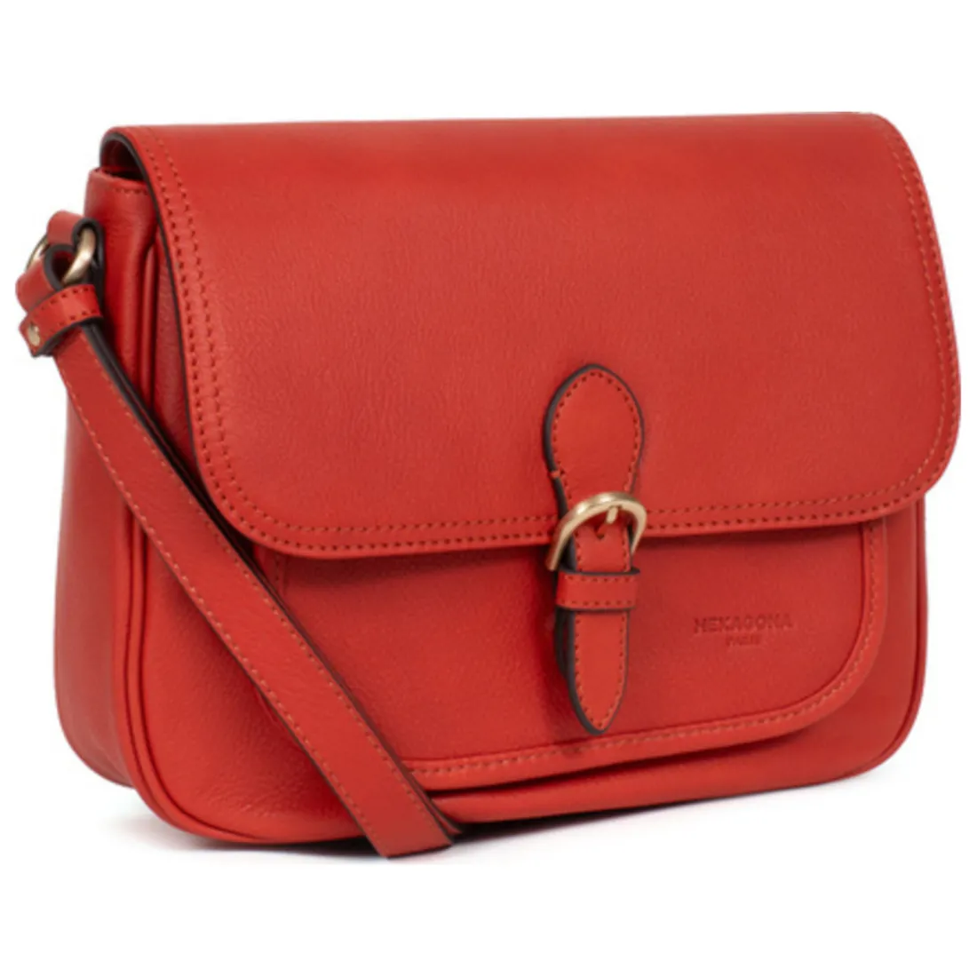 Sac porté travers TAIMA Orange en cuir Yule