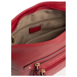 Sac porté travers TAIMA Rouge foncé en cuir Lia