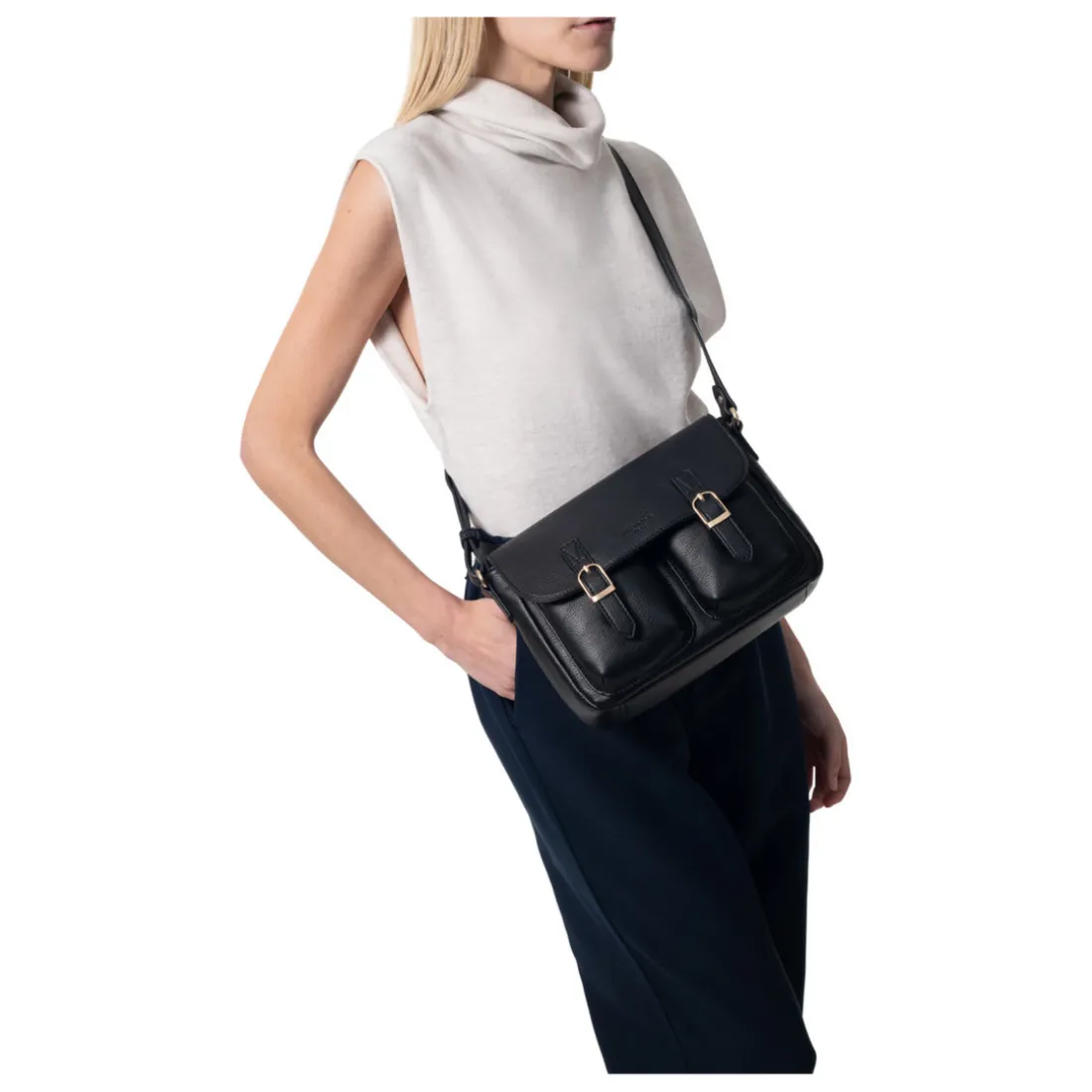 Sac porté travers TOSCANE Noir Kara