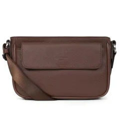 Sac reporter Cuir CONFORT Chocolat Zadie
