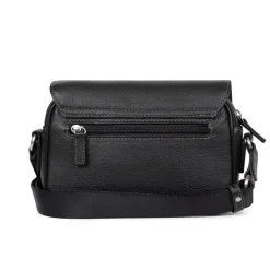 Sac reporter Cuir CONFORT Noir Queen