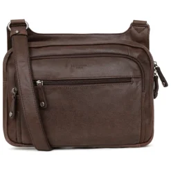 Sac reporter Cuir INSTINCT Marron Leo