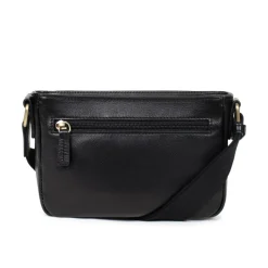 Sac reporter Cuir STUART Noir Mila