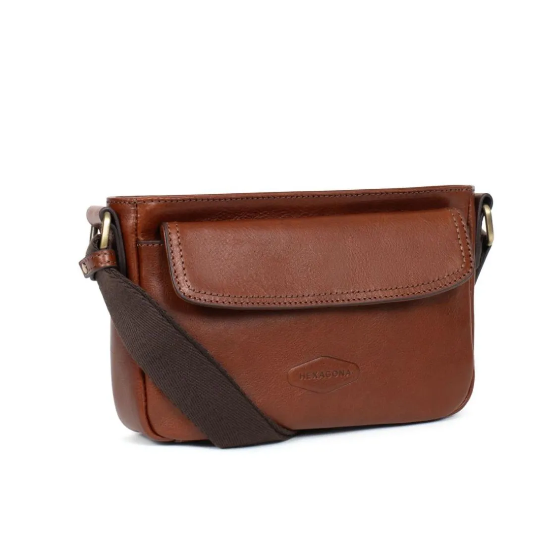 Sac reporter Cuir STUART Marron Mia