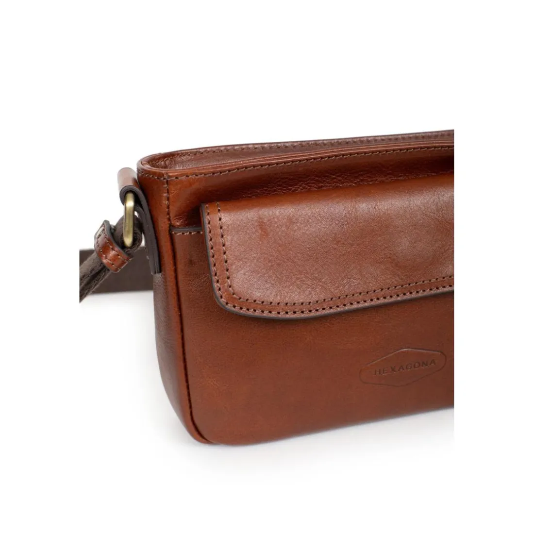 Sac reporter Cuir STUART Marron Mia