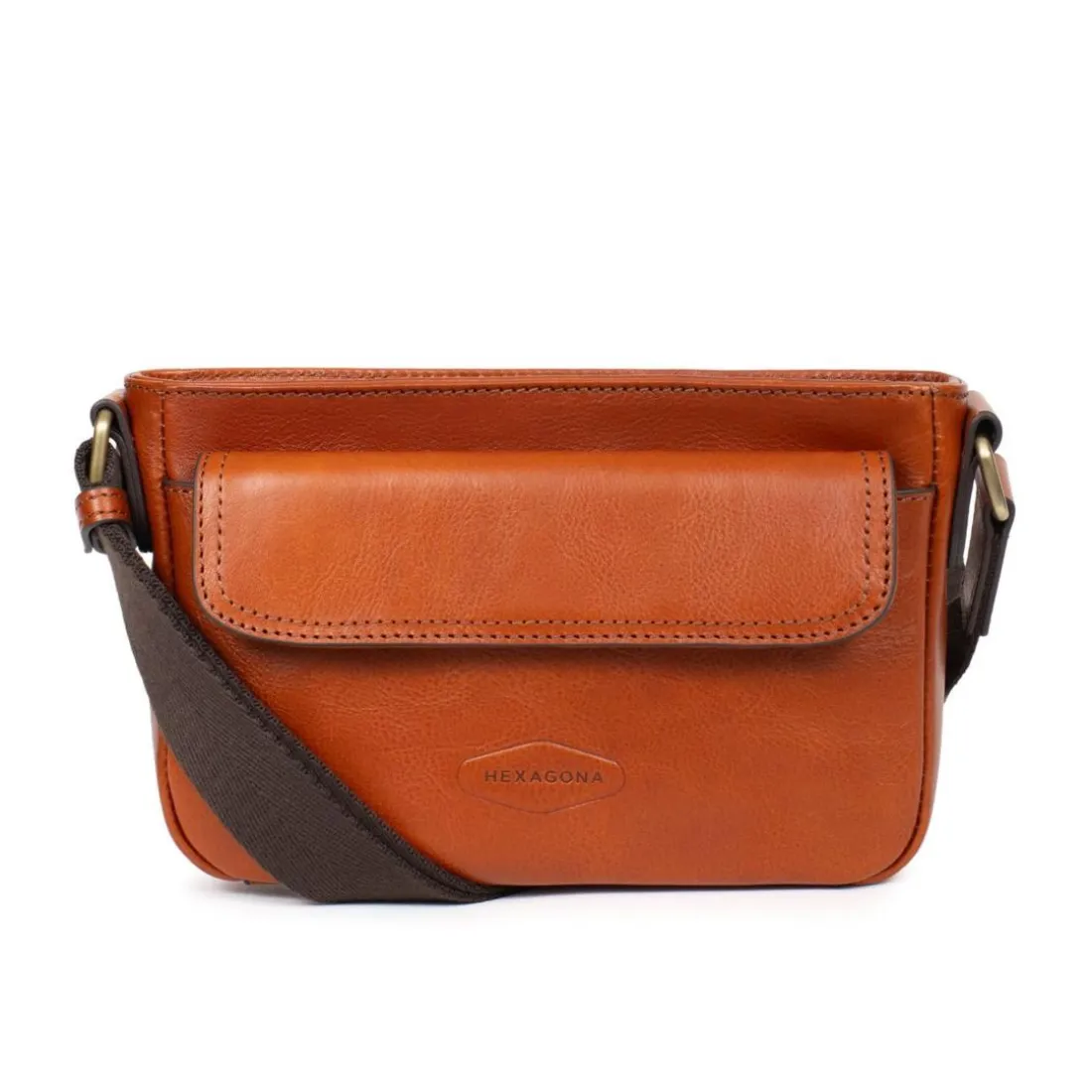Sac reporter Cuir STUART Cognac Dee