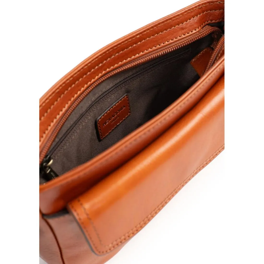 Sac reporter Cuir STUART Cognac Dee