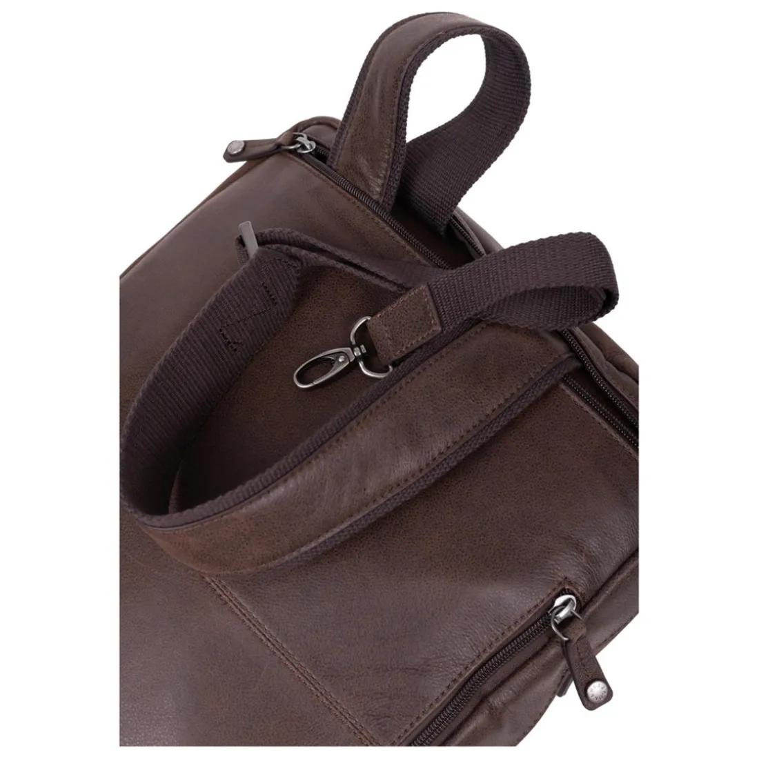 Sac transformable 15'' & A4 Cuir INSTINCT Marron