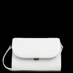 Sac trotteur A rabat avec fermoir S Suave Even Gris clair en cuir