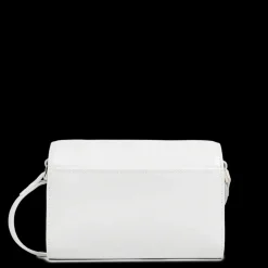 Sac trotteur A rabat avec fermoir S Suave Even Gris clair en cuir