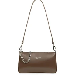 Sac trotteur Zippée Suave Even kaki en cuir