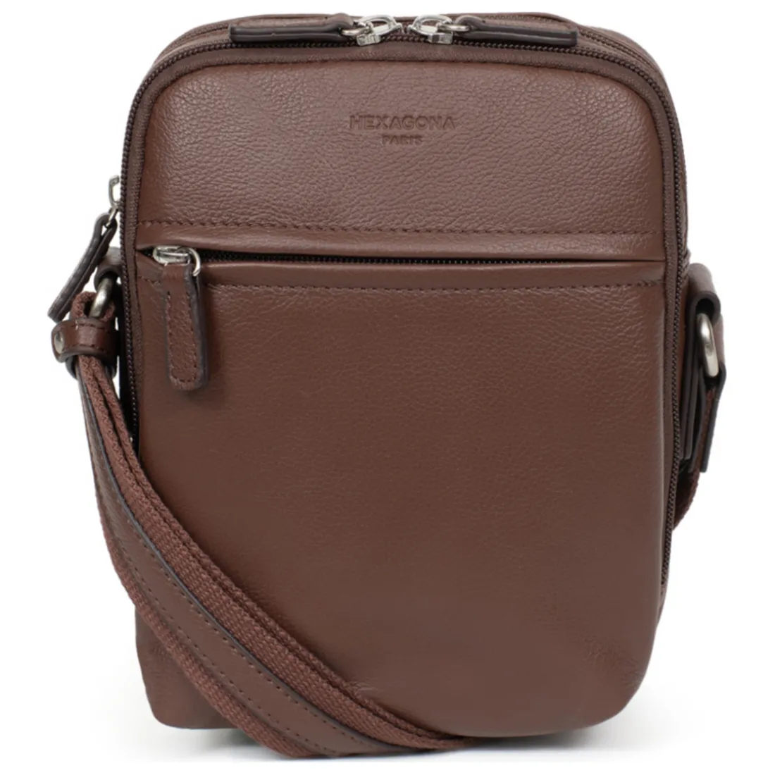 Sacoche Cuir CONFORT Chocolat Elijah