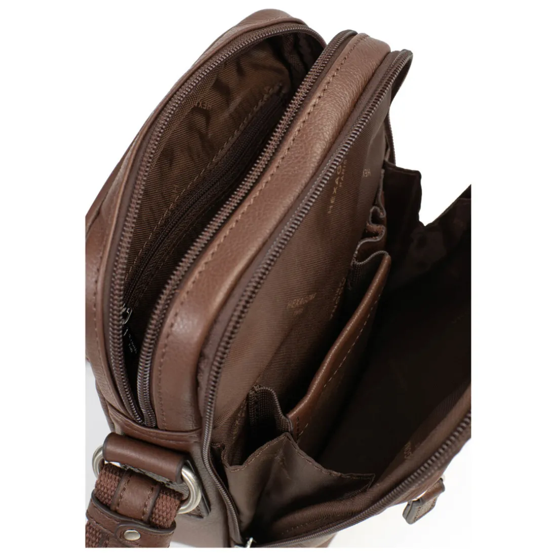 Sacoche Cuir CONFORT Chocolat Elijah