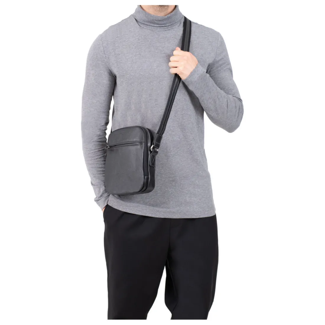 Sacoche Cuir CONFORT Chocolat Elijah
