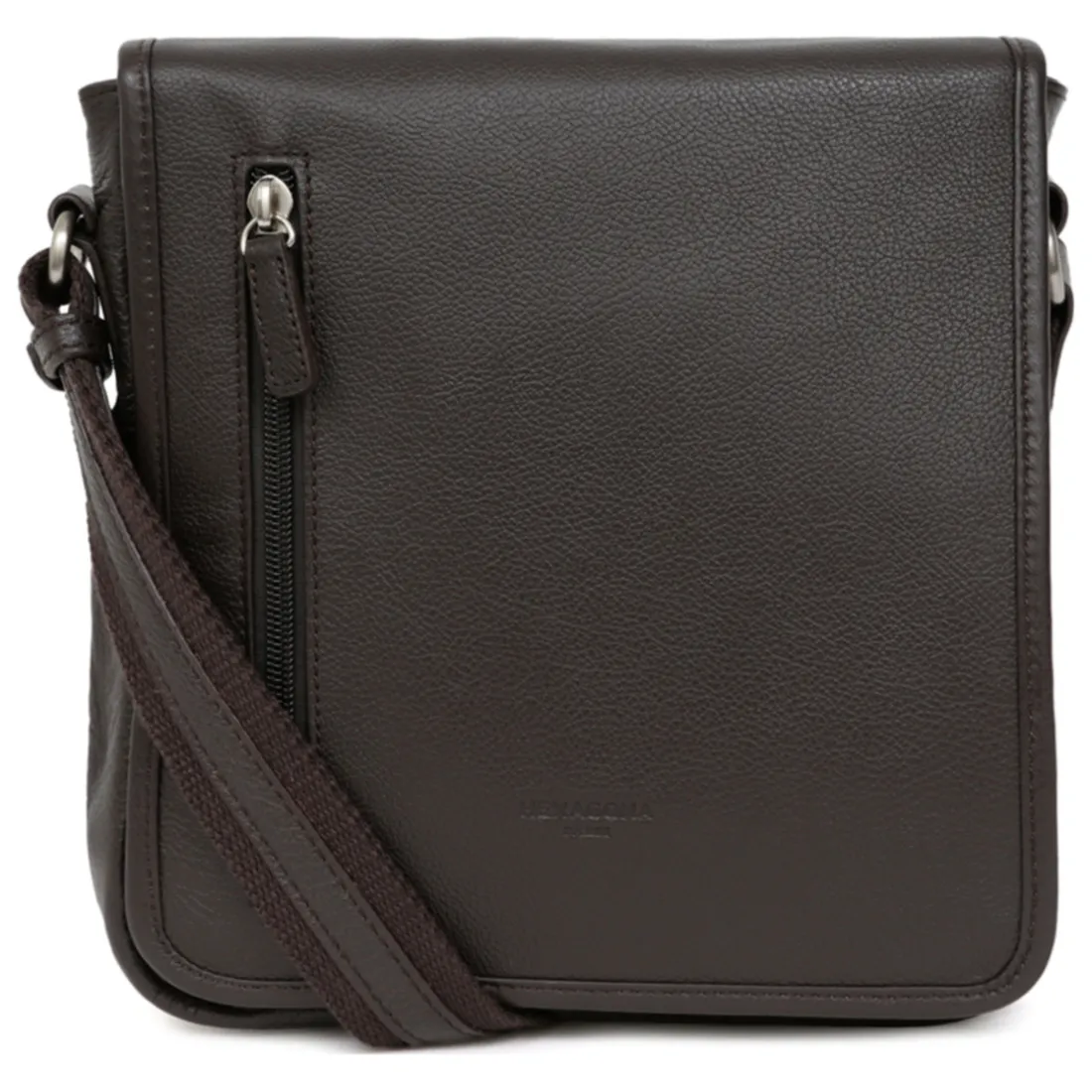 Sacoche Cuir CONFORT Marron foncé Zeke