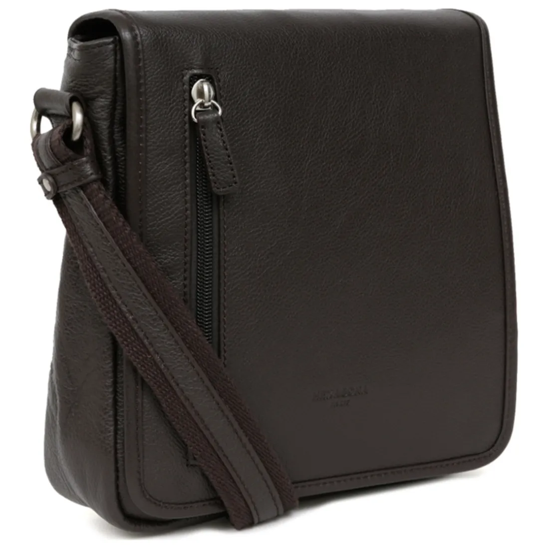 Sacoche Cuir CONFORT Marron foncé Zeke