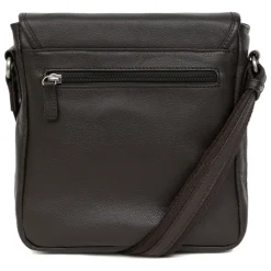Sacoche Cuir CONFORT Marron foncé Zeke