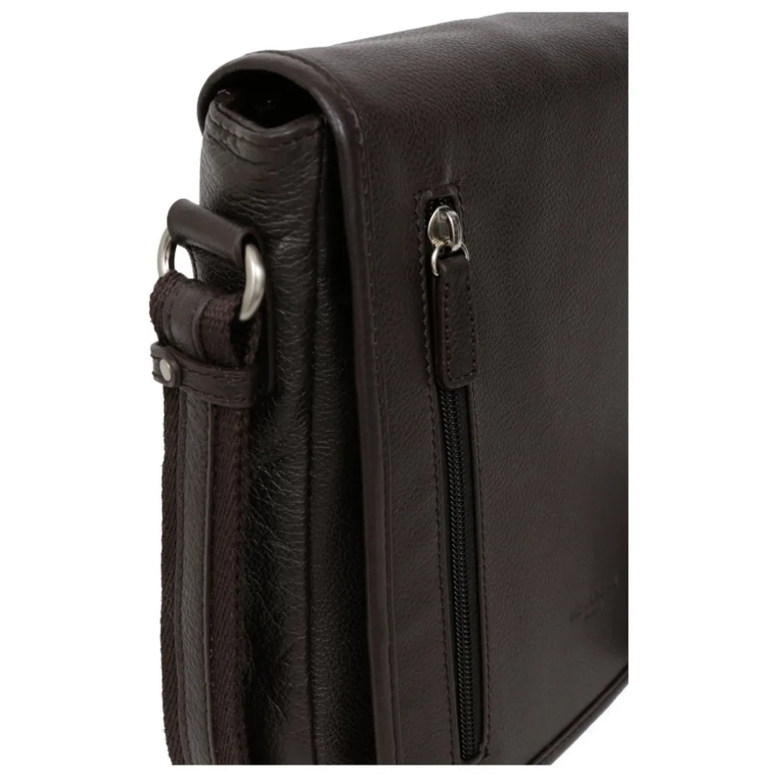 Sacoche Cuir CONFORT Marron foncé Zeke