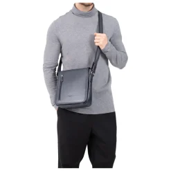 Sacoche Cuir CONFORT Marron foncé Zeke
