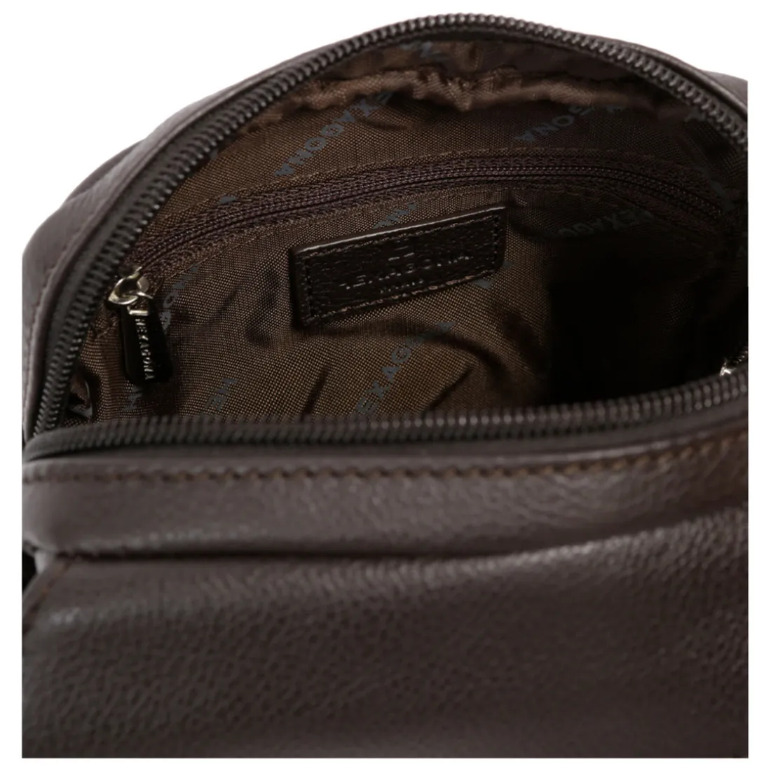 Sacoche Cuir CONFORT Marron foncé Quip