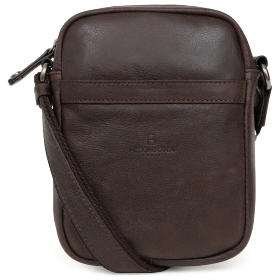 Sacoche Cuir INSTINCT Marron Fabe