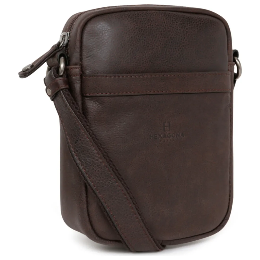 Sacoche Cuir INSTINCT Marron Fabe